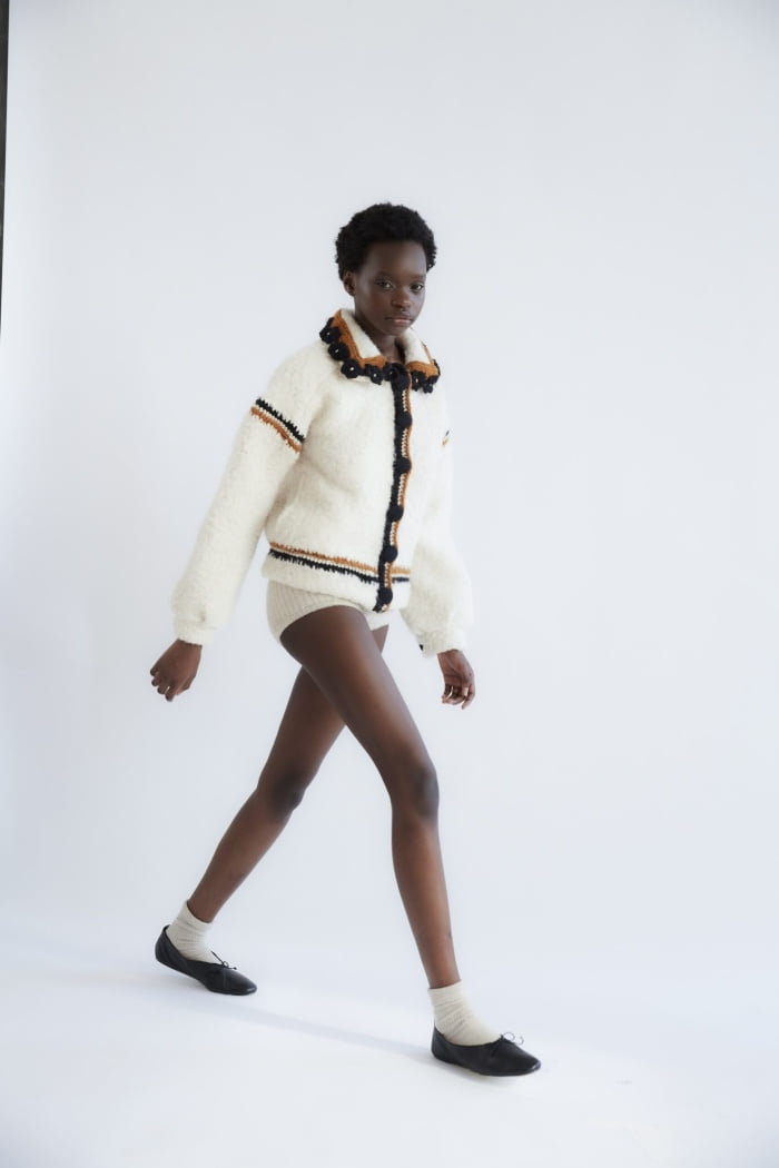 Chaqueta de piel de oveja sintética foto 3